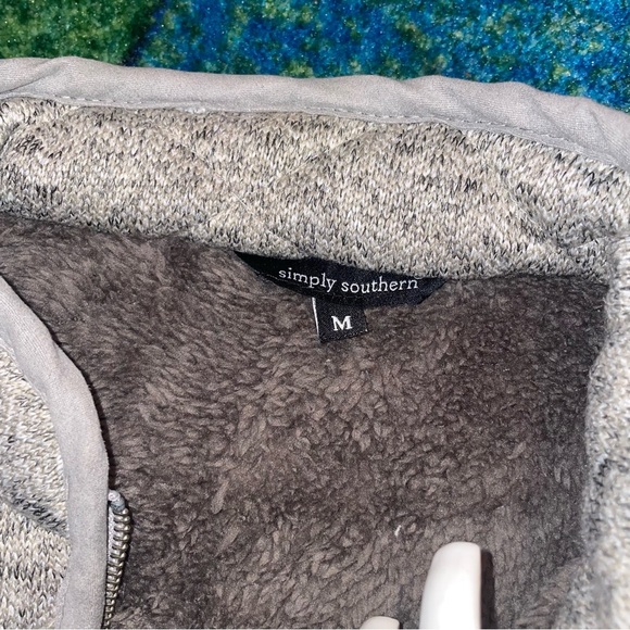 Simply Southern Kids Quilted Gray Vest - Picture 5 of 5